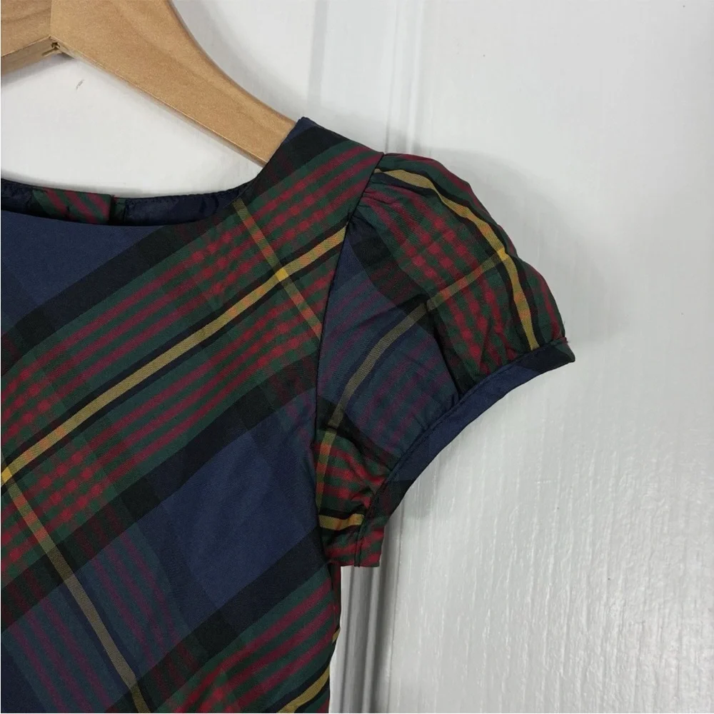 Ralph Lauren Tartan Plaid Bow Dress 24M Holiday Preppy Christmas